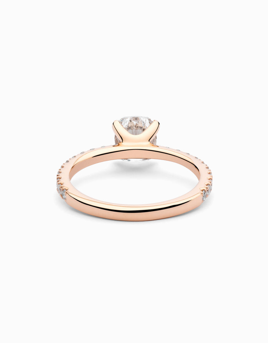 Anell Romanticism Cushion Rose · 1,00ct - Roosik & Co -