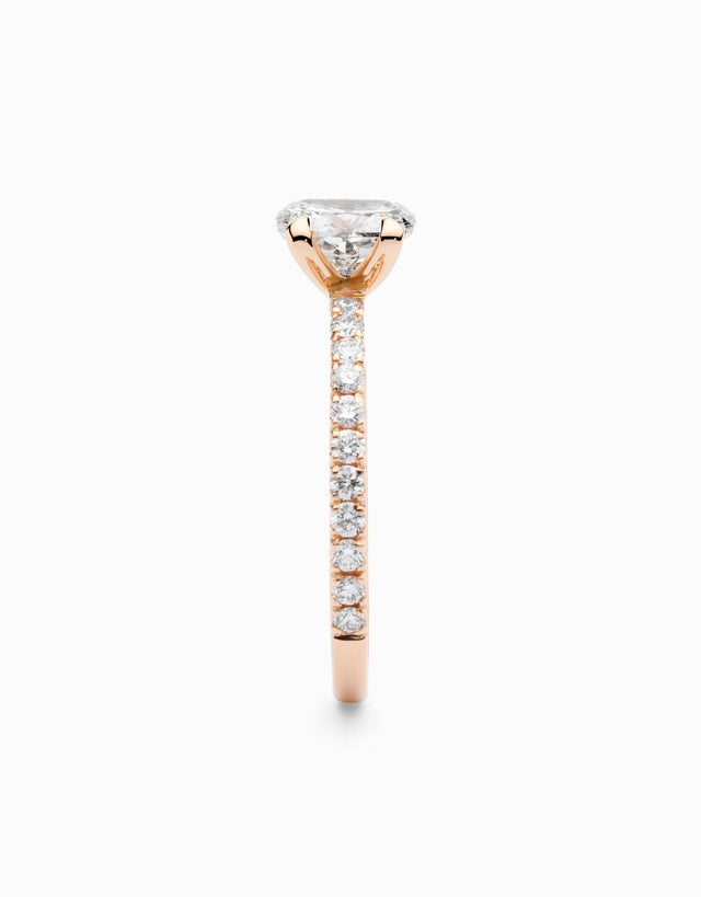 Anell Romanticism Cushion Rose · 1,00ct - Roosik & Co -