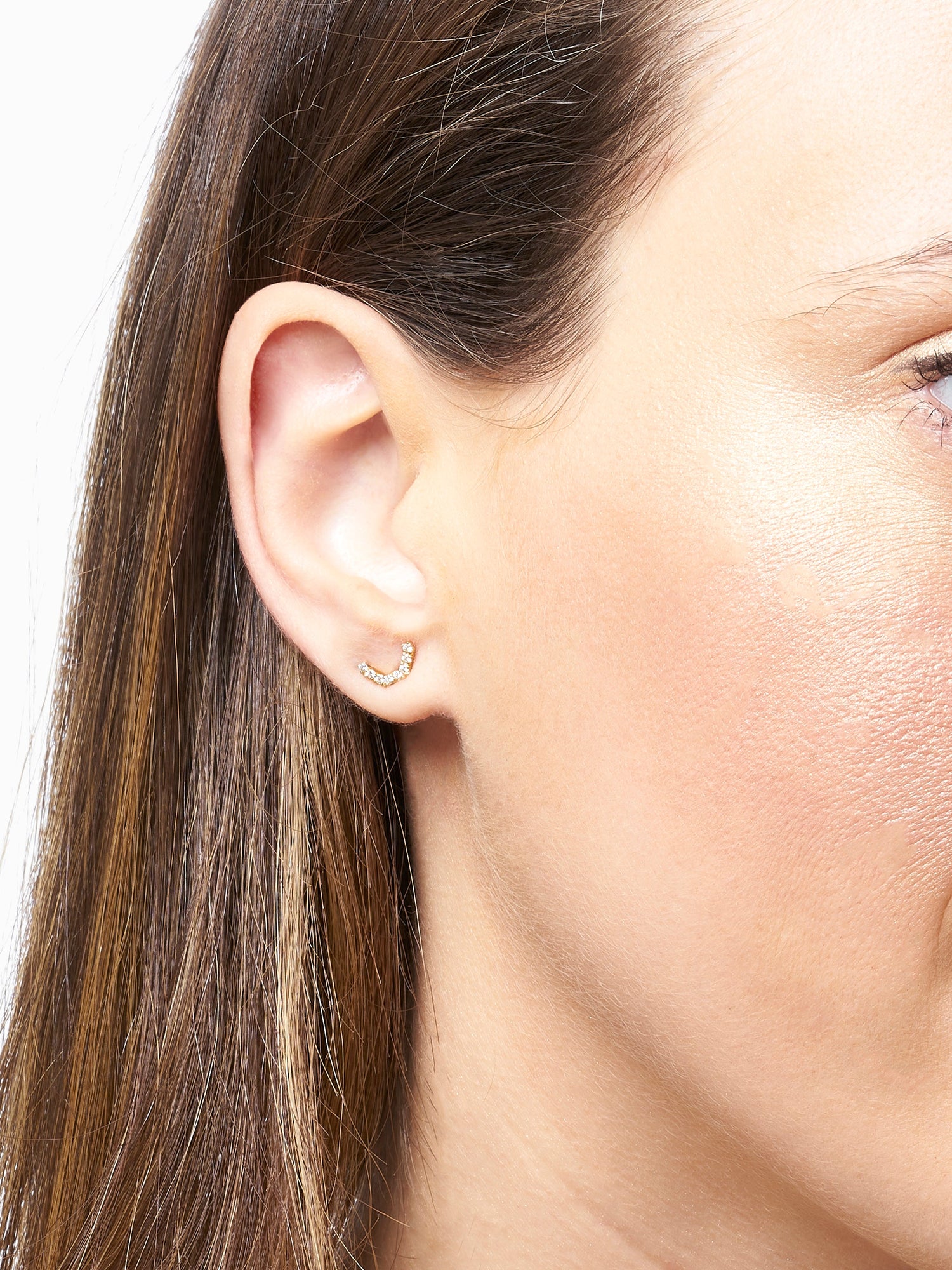 Arracades Glint Midi Gold · Diamants - Roosik & Co - Arracades