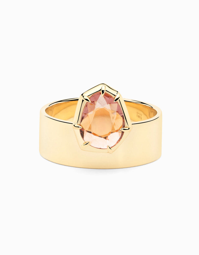 N.32 · Anell d'or i granat Malay