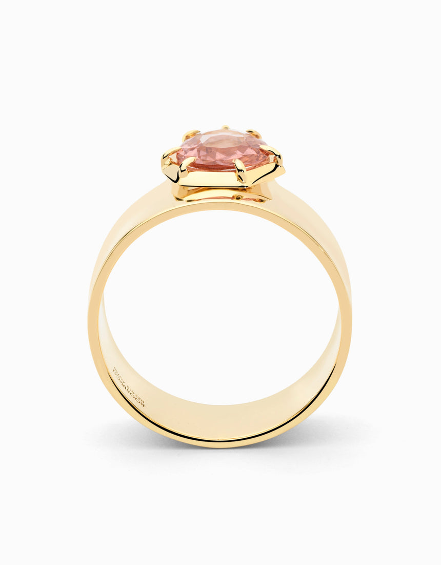 N.32 · Anillo de oro y granate Malay