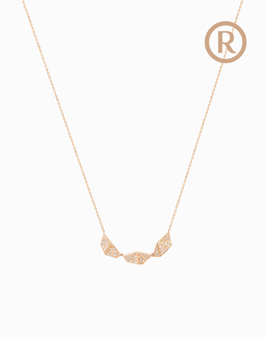 Mosaik Diamond Necklace · Rose Gold