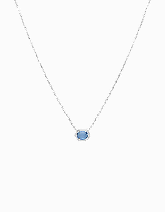 N.36 · Gold and blue sapphire necklace