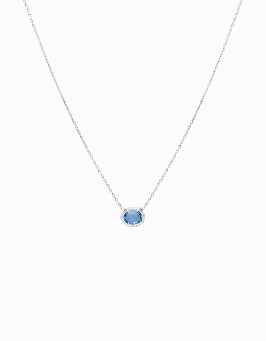 N.36 · Collar de oro y zafiro azul