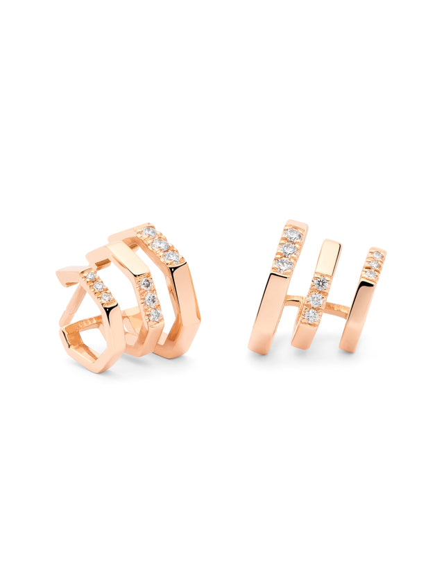 Magnetik Rose earrings · 0.15ct