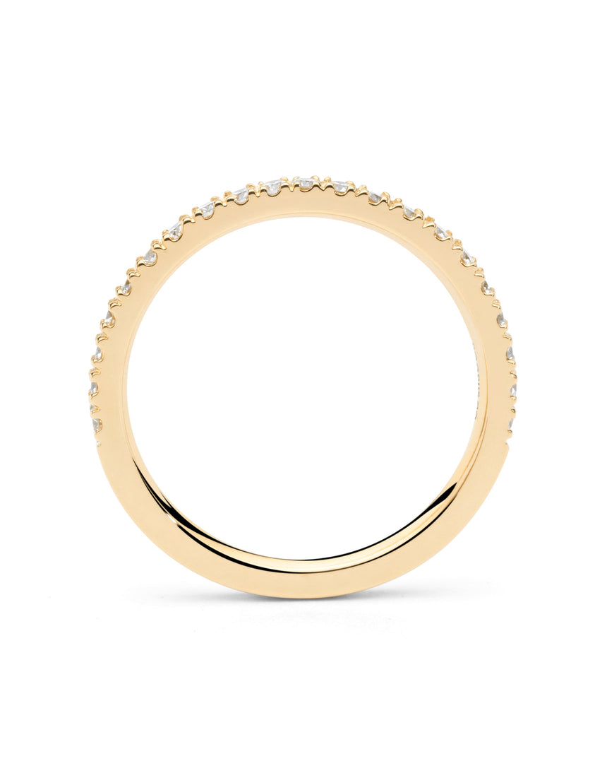 Aliança Half Slim Gold · 0,30ct - Roosik & Co - Anell