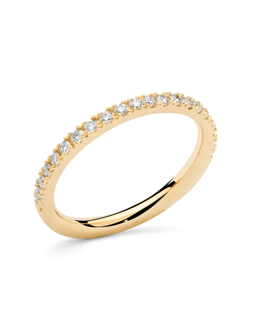 Aliança Half Slim Gold · 0,30ct - Roosik & Co - Anell