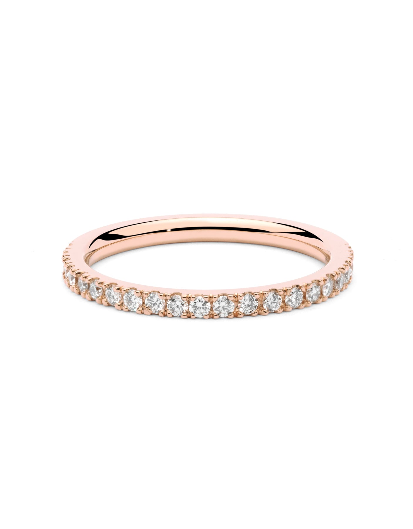 Aliança Half Slim Rose · 0,30ct - Roosik & Co - Anell