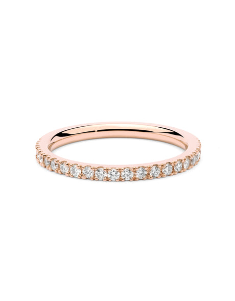 Aliança Half Slim Rose · 0,30ct - Roosik & Co - Anell