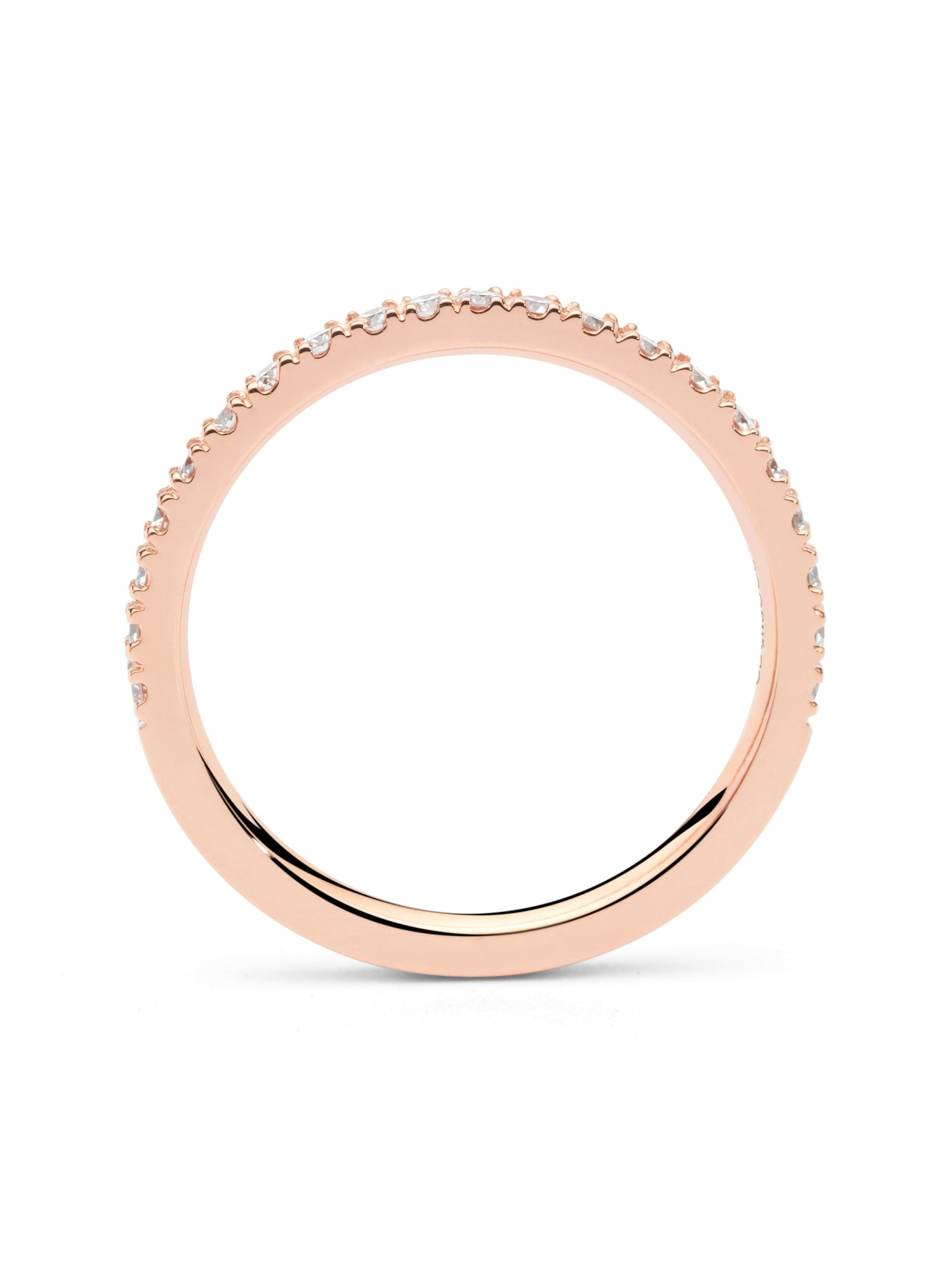 Aliança Half Slim Rose · 0,30ct - Roosik & Co - Anell
