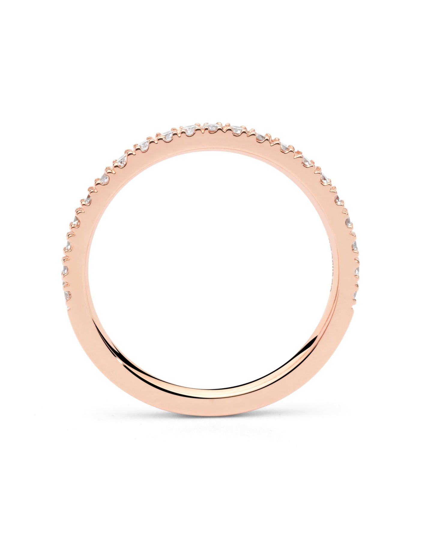 Aliança Half Slim Rose · 0,30ct - Roosik & Co - Anell