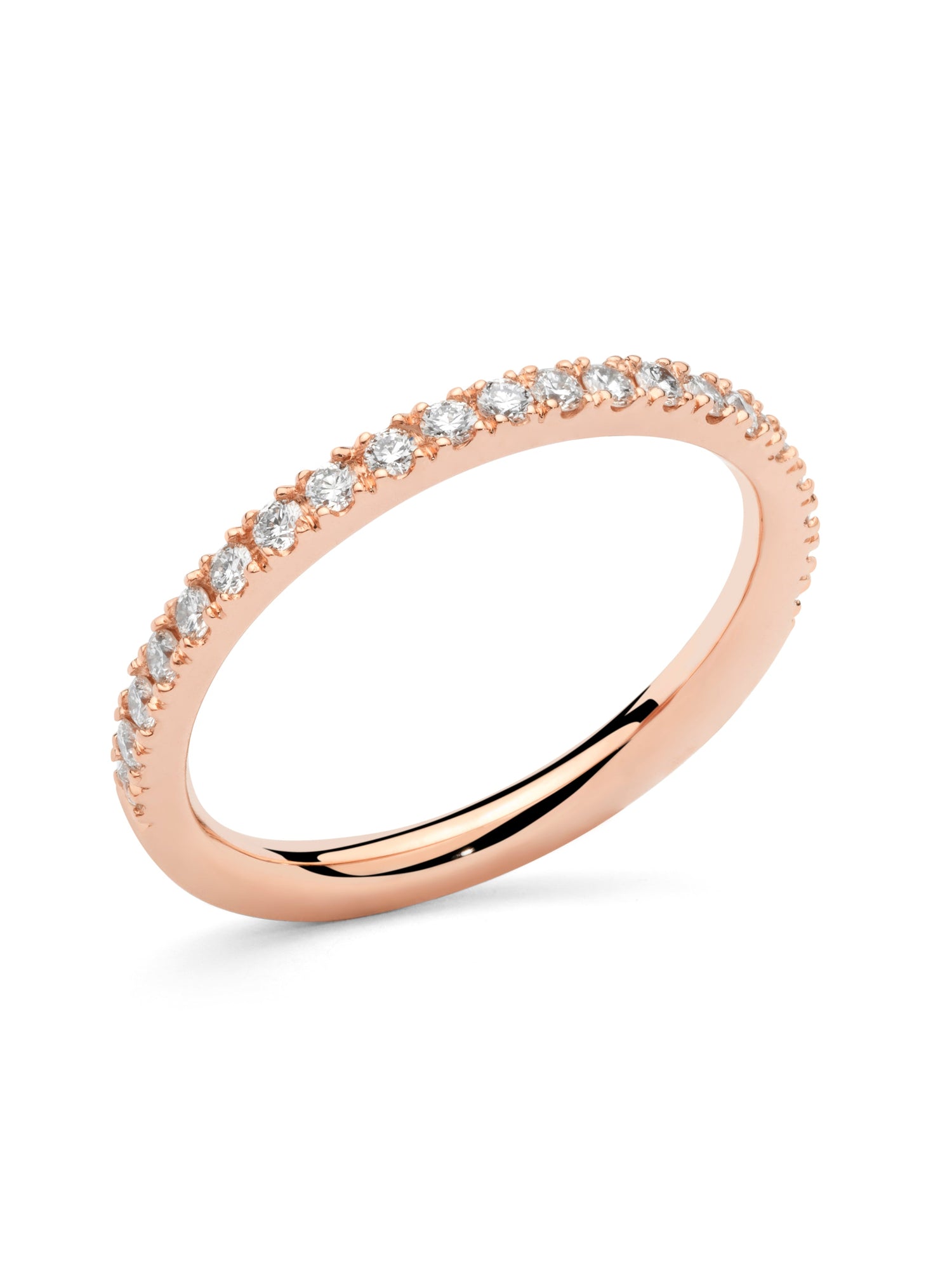 Aliança Half Slim Rose · 0,30ct - Roosik & Co - Anell