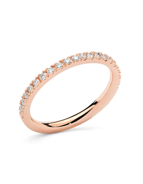 Aliança Half Slim Rose · 0,30ct - Roosik & Co - Anell