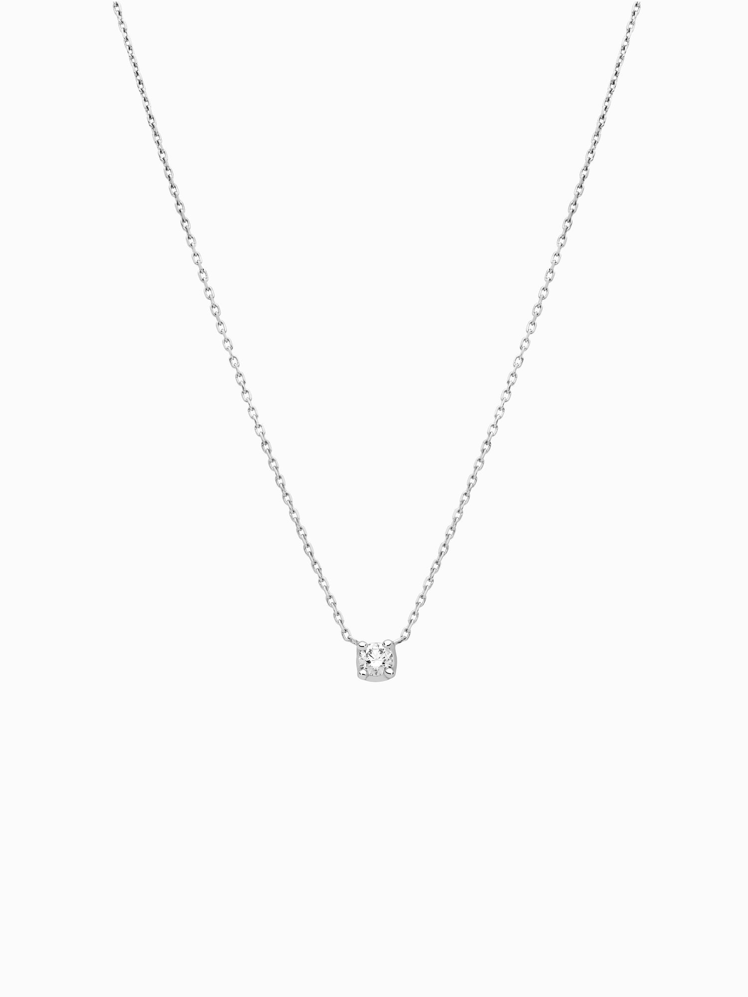 Penjoll White Solitaire  · 0,10ct