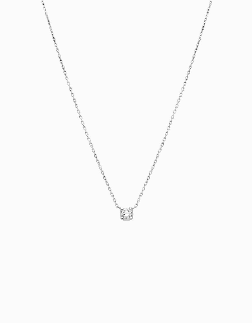 Penjoll White Solitaire  · 0,10ct