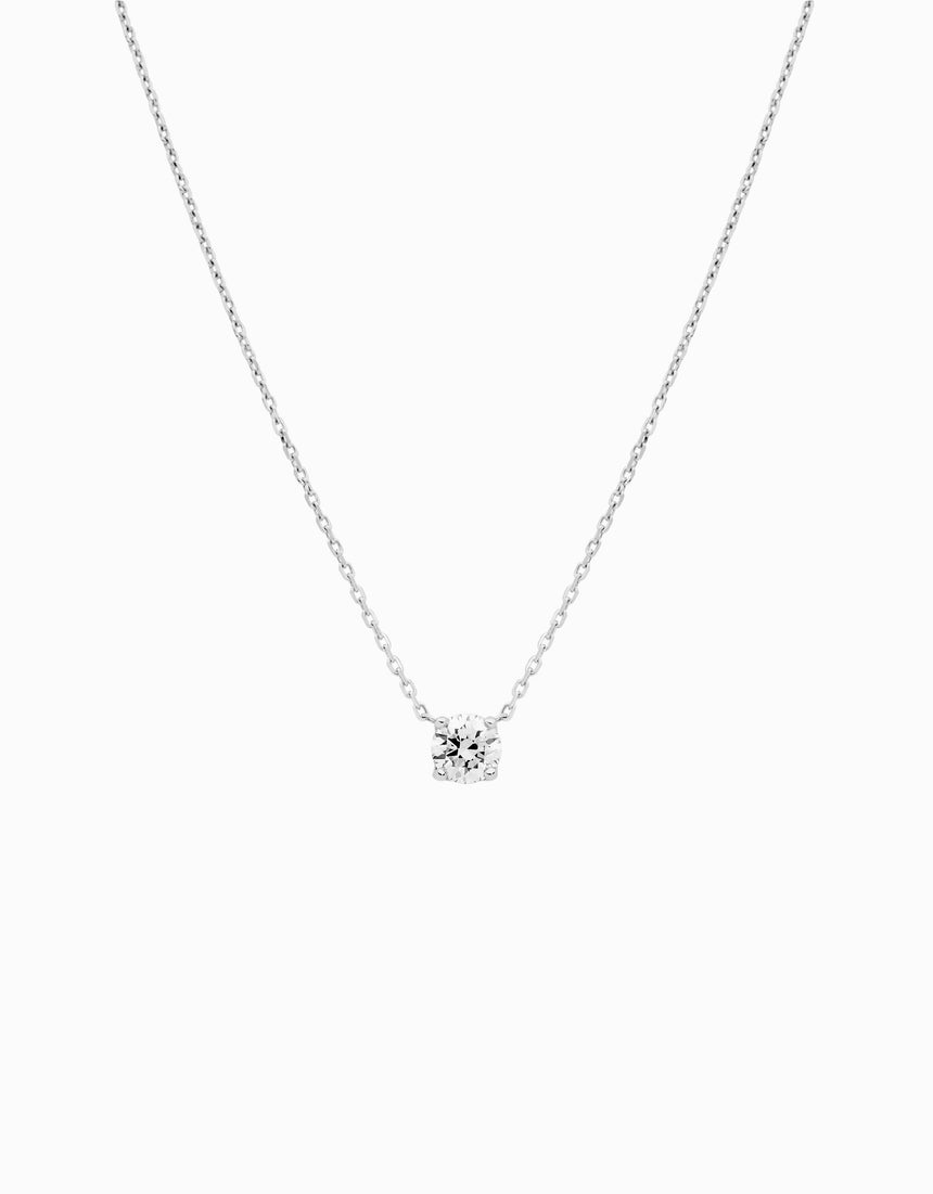 White Solitaire pendant · 0.50ct