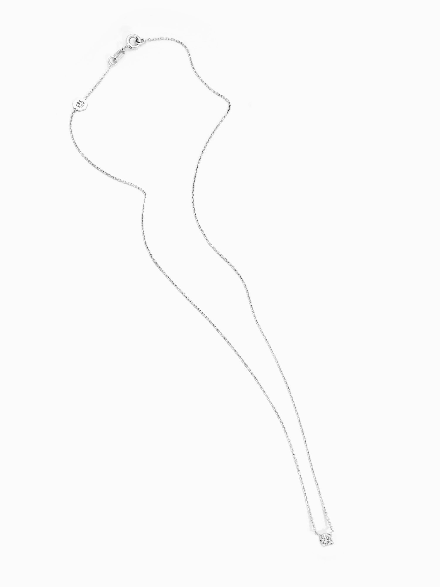 Penjoll White Solitaire  · 0,10ct