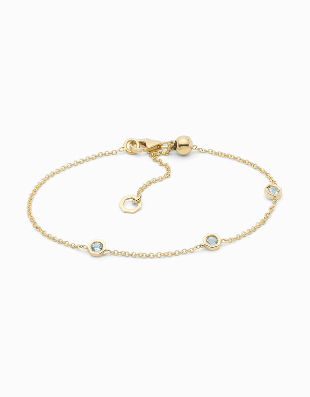 Polsera Gems III amb aiguamarines - Roosik & Co