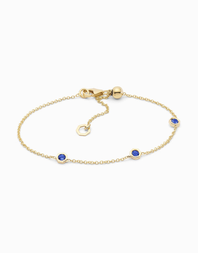 Polsera Gems III amb safirs blaus - Roosik & Co