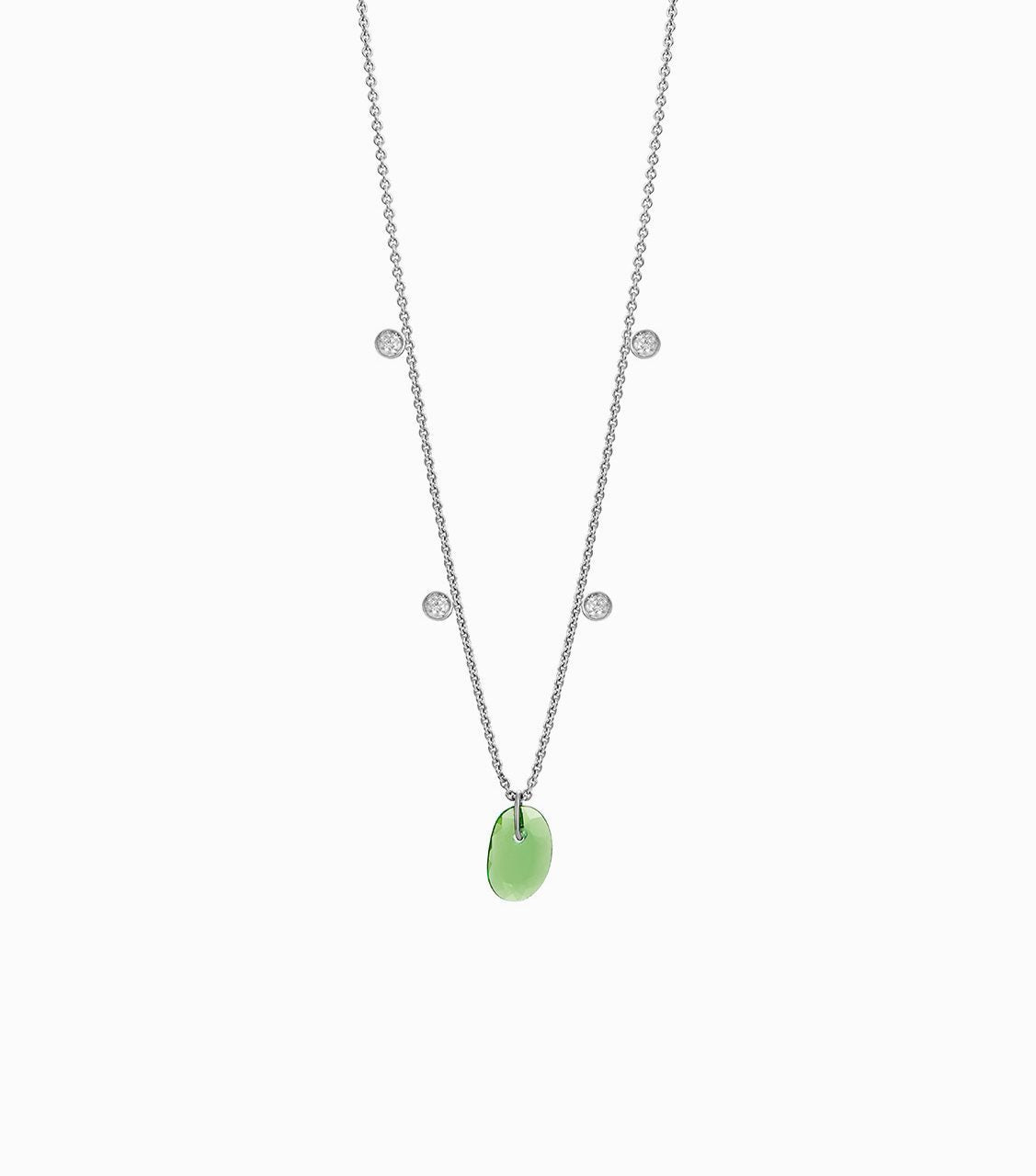 Penjoll Slender White · Granat Verd - Roosik & Co - Collaret