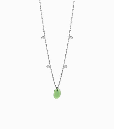 Penjoll Slender White · Granat Verd - Roosik & Co - Collaret