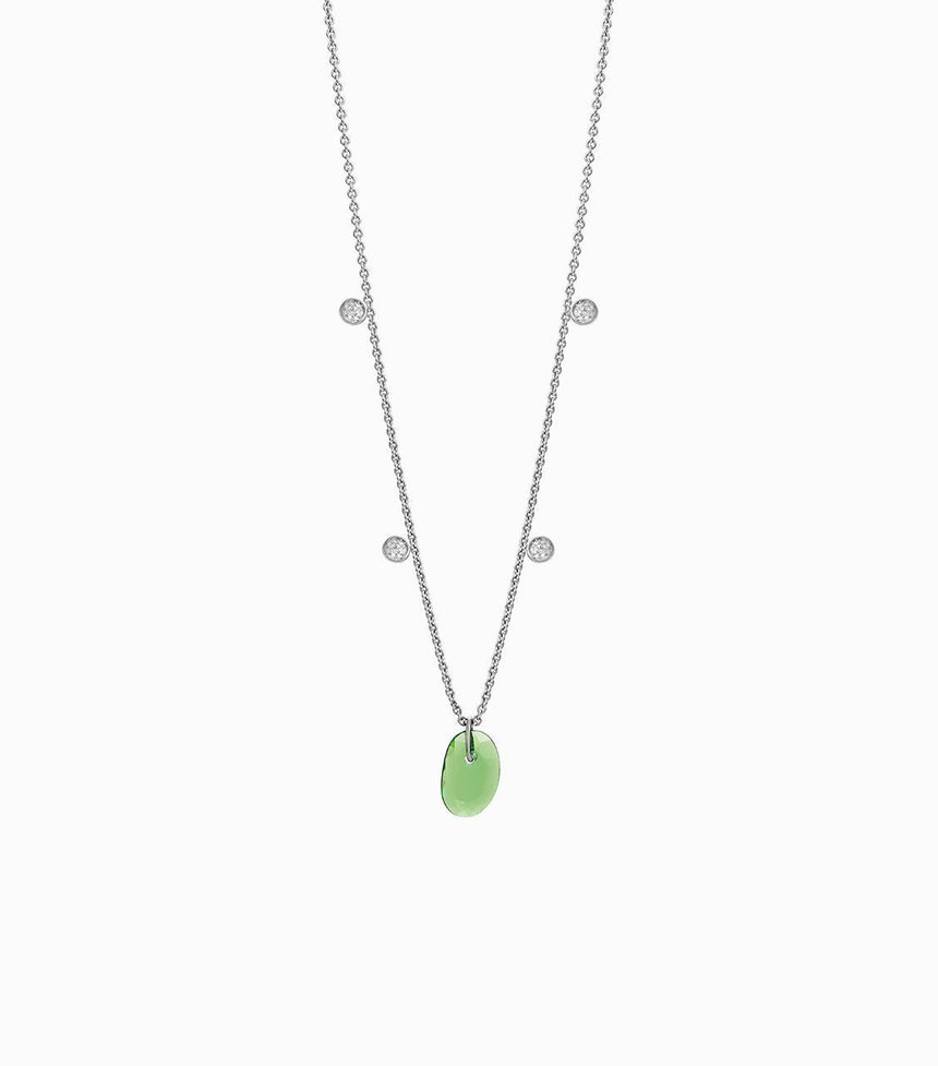 Penjoll Slender White · Granat Verd - Roosik & Co - Collaret