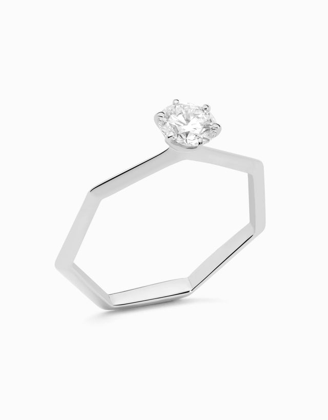 HeptaSolitaire Ring · 0.50ct Diamond