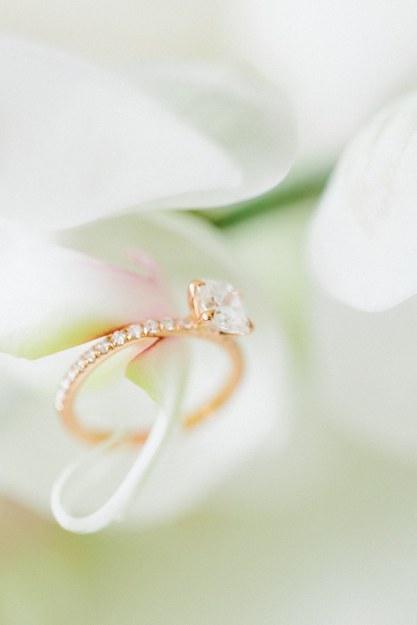 Anell Romanticism Cushion Rose · 1,00ct - Roosik & Co -