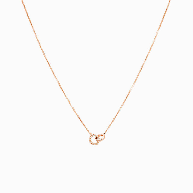 Collaret Little String · Or Rosa & Diamant - Roosik & Co - Collaret