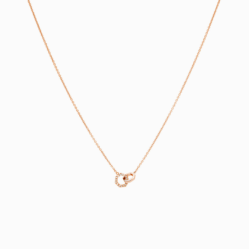 Collaret Little String · Or Rosa & Diamant - Roosik & Co - Collaret