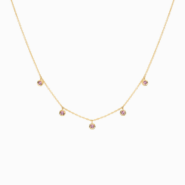 Collaret Pink V · Safir Rosa - Roosik & Co - Collaret