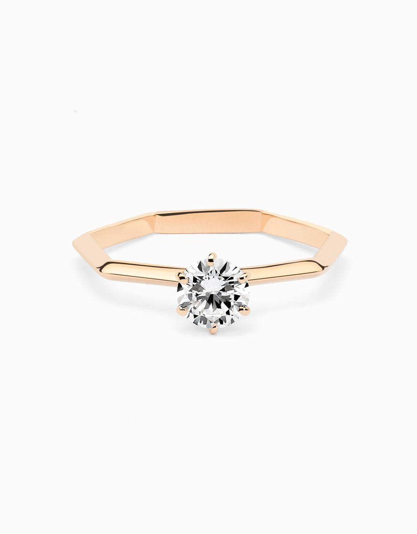 HeptaSolitaire engagement ring · 0.50ct Diamond