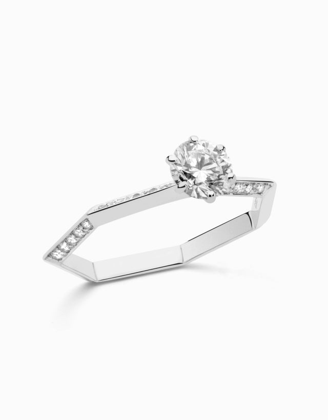 Anillo HeptaSolitaire Romanticismo · 0,50ct Diamante