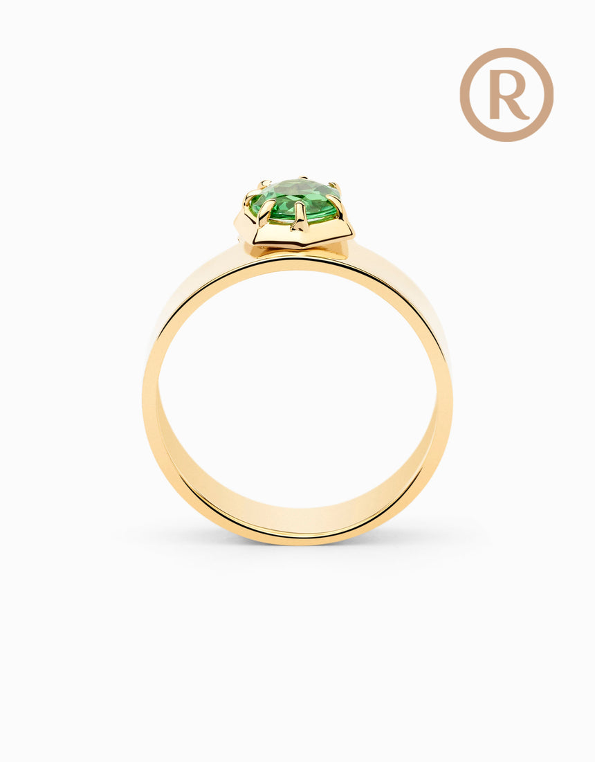 N.3 · Gold ring and Tsavorite