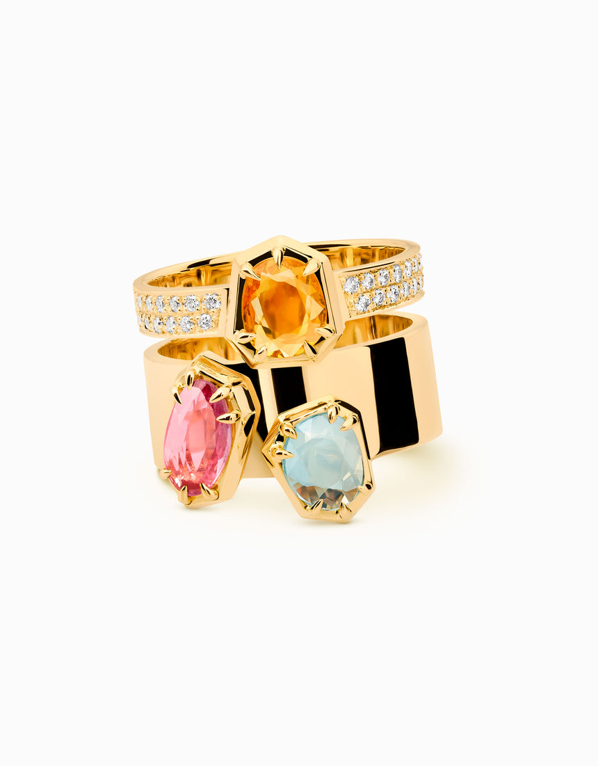 Gallery Sapphire Ring · Triplet