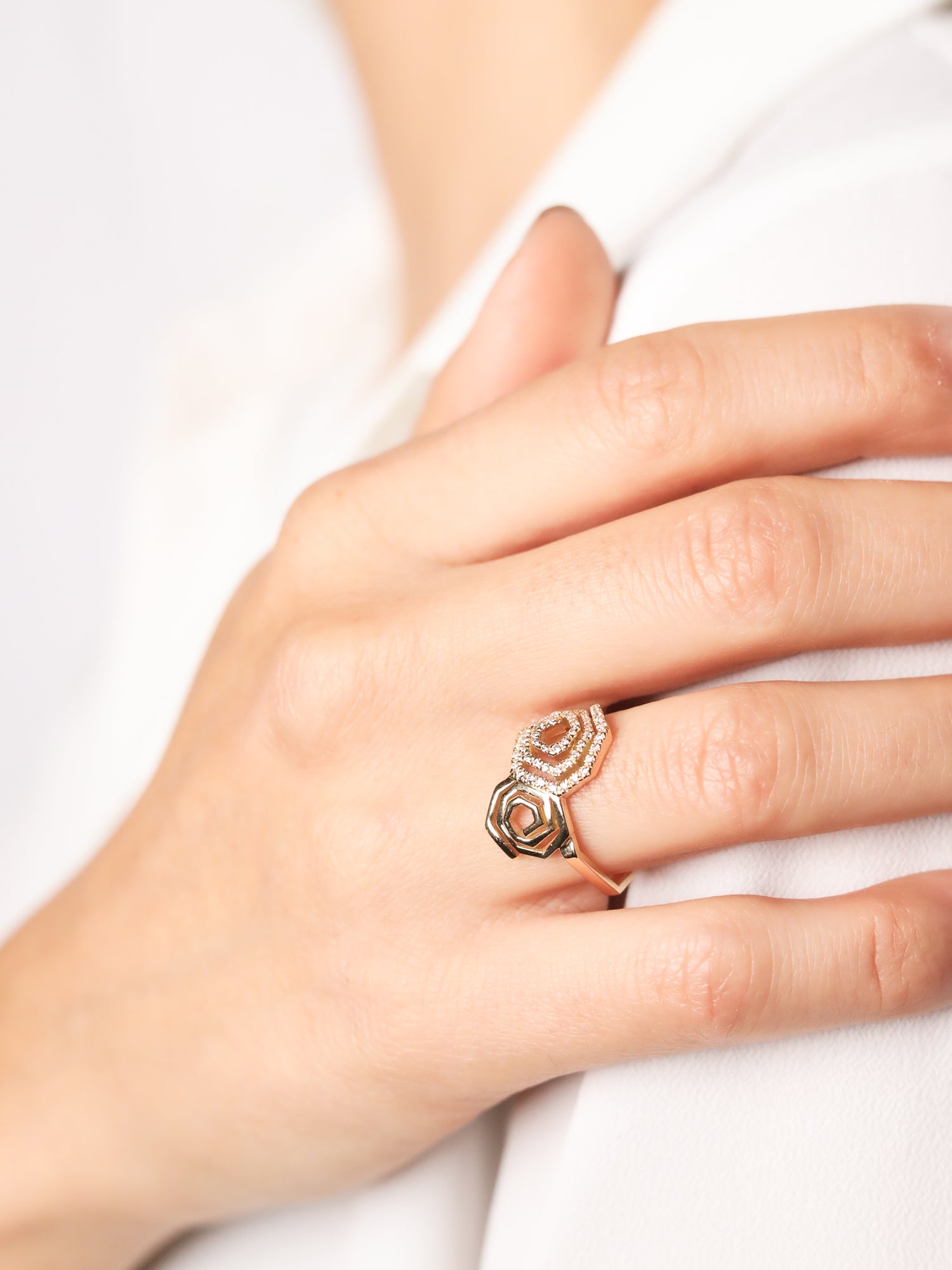 Duo Helix · Diamond ring