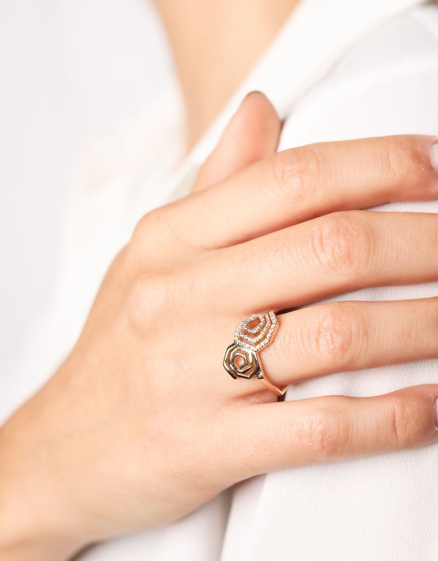 Duo Helix · Diamond ring