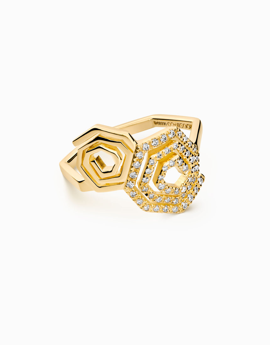 Duo Helix · Diamond ring