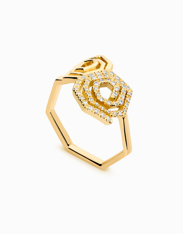 Duo Helix · Diamond ring