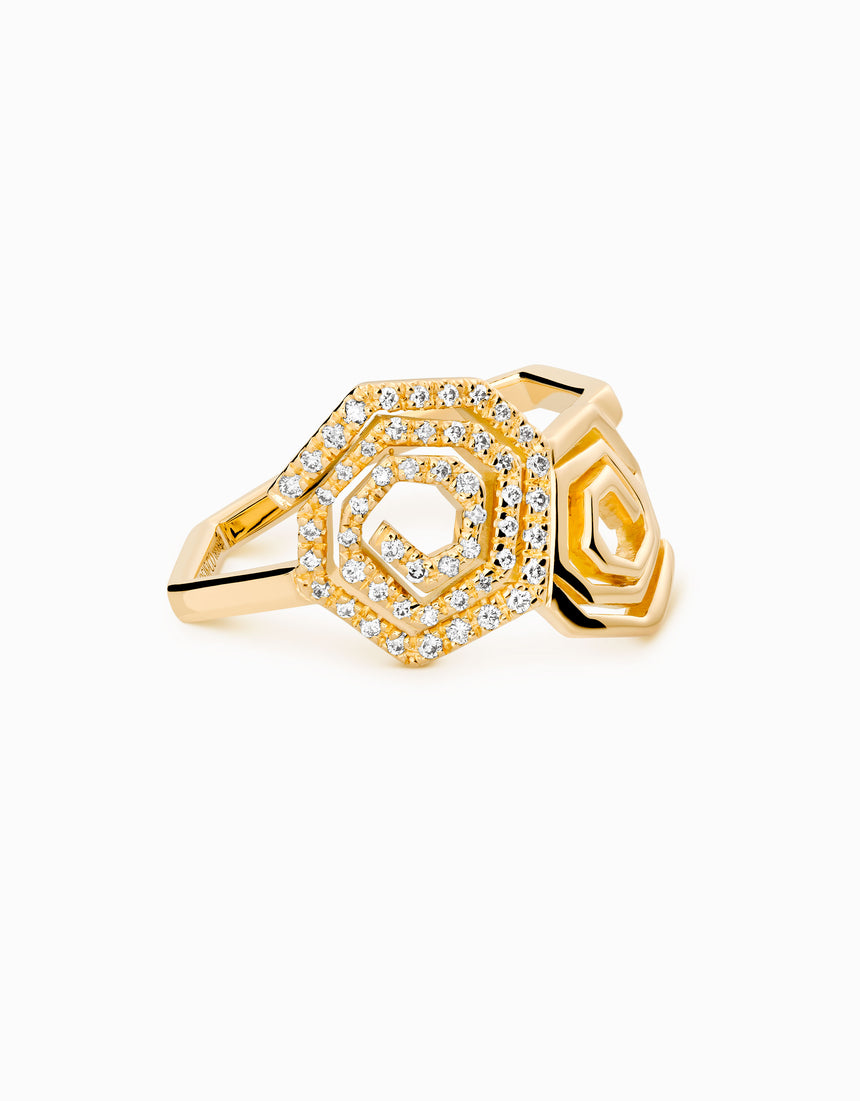 Duo Helix · Diamond ring