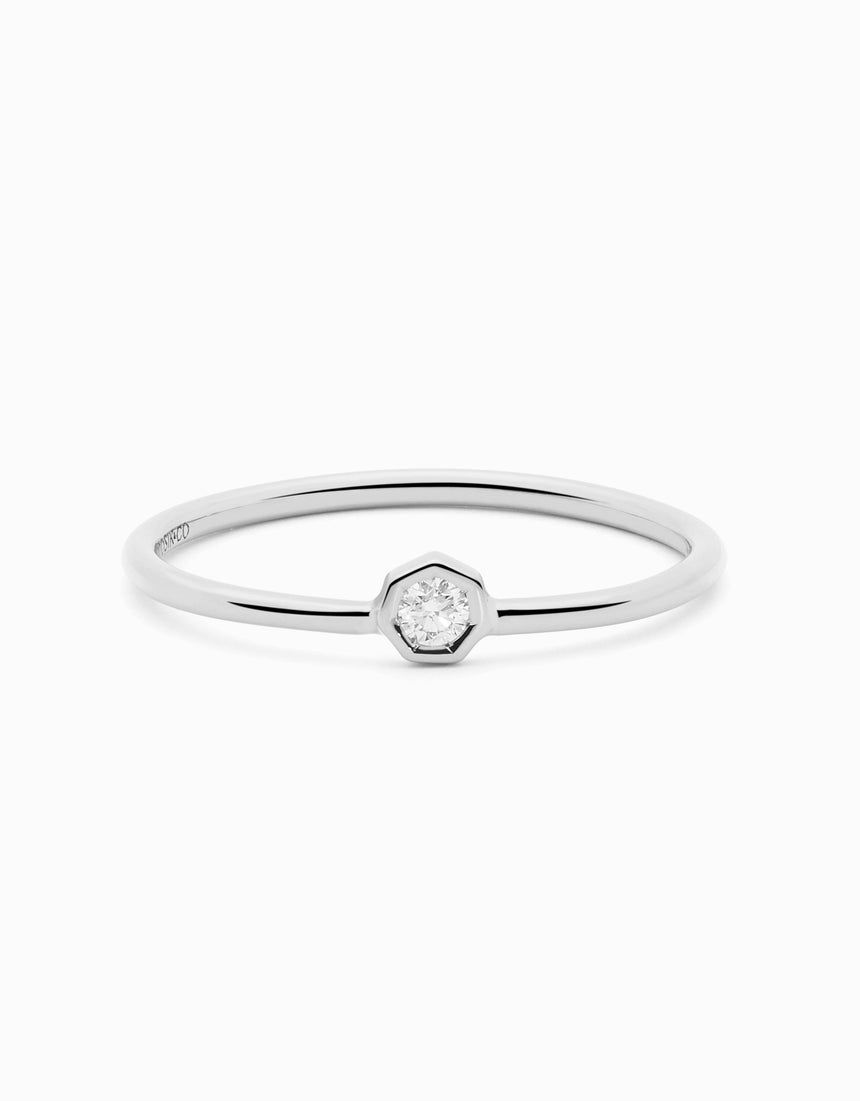 Anillo Diamond · Diamante y Oro Blanco