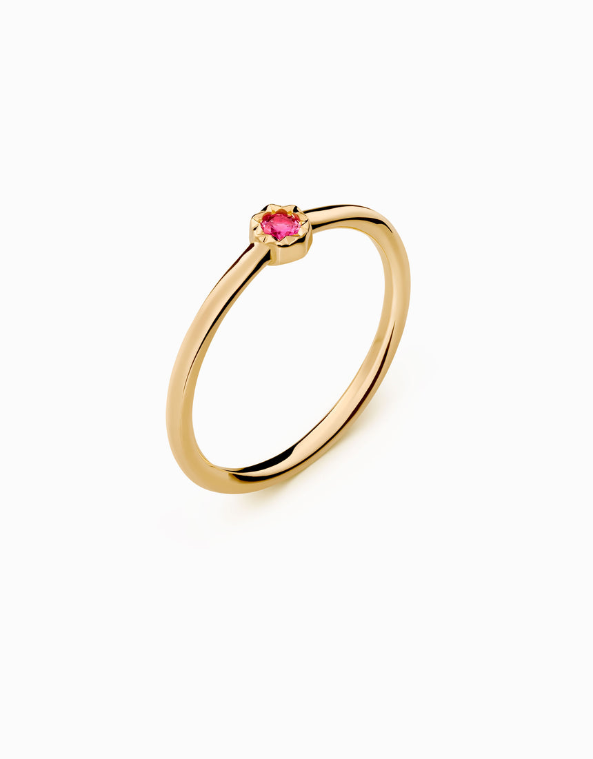 Anell New Pink · Safir rosa