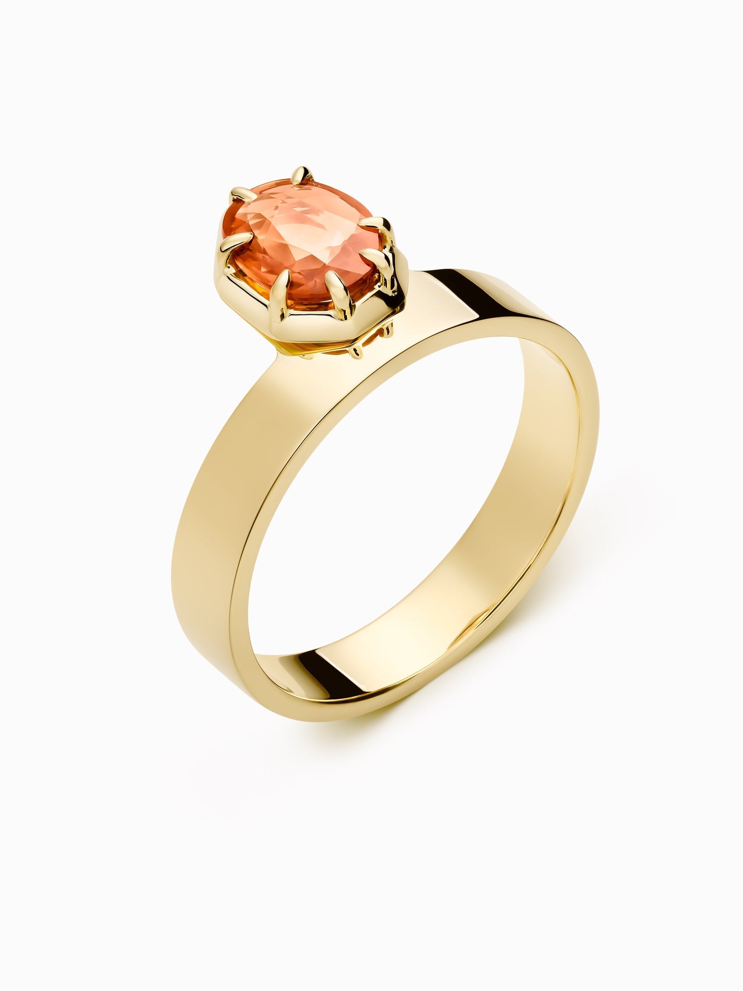 N.87 · Anell d'or i sàfir groc