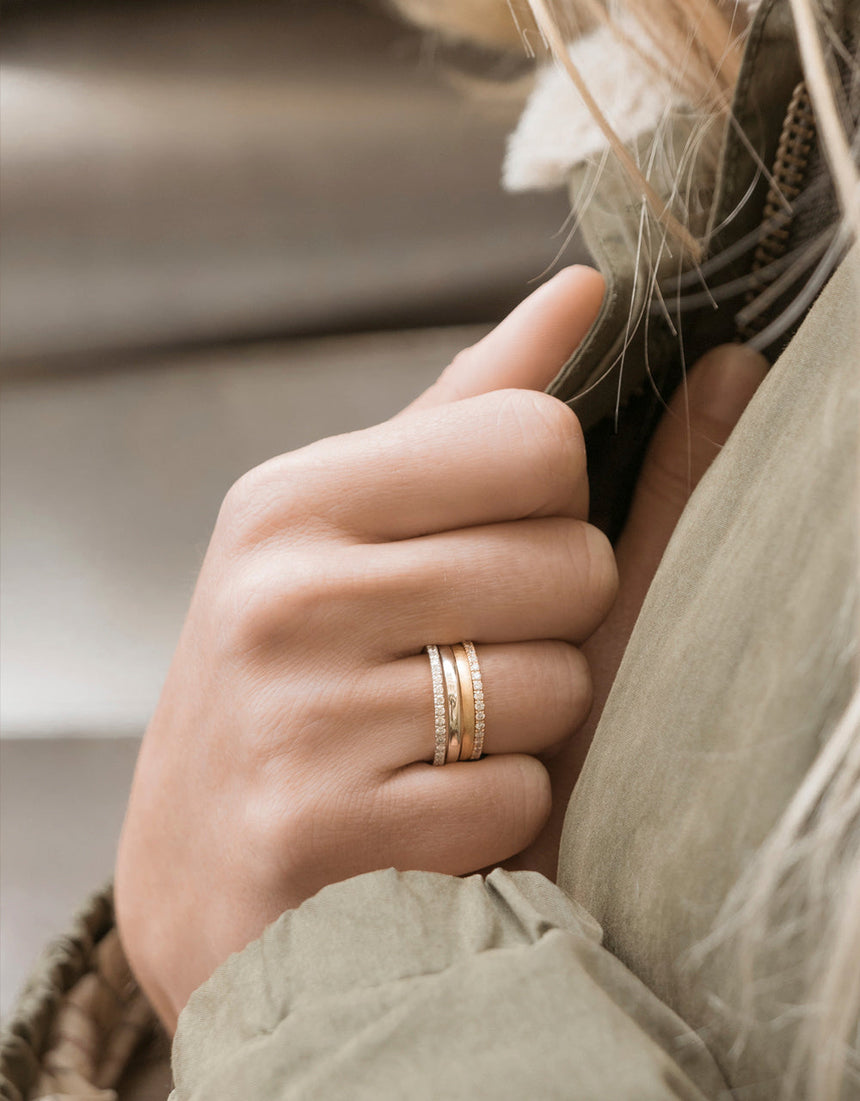 Aliança Half Slim · 0,30ct - Roosik & Co - Anell