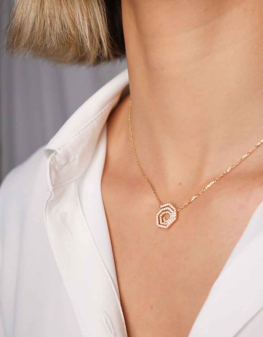 Colgante Helix · Diamantes