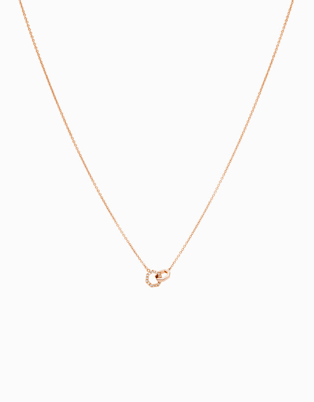 Collaret Little String · Or Rosa & Diamant - Roosik & Co - Collaret