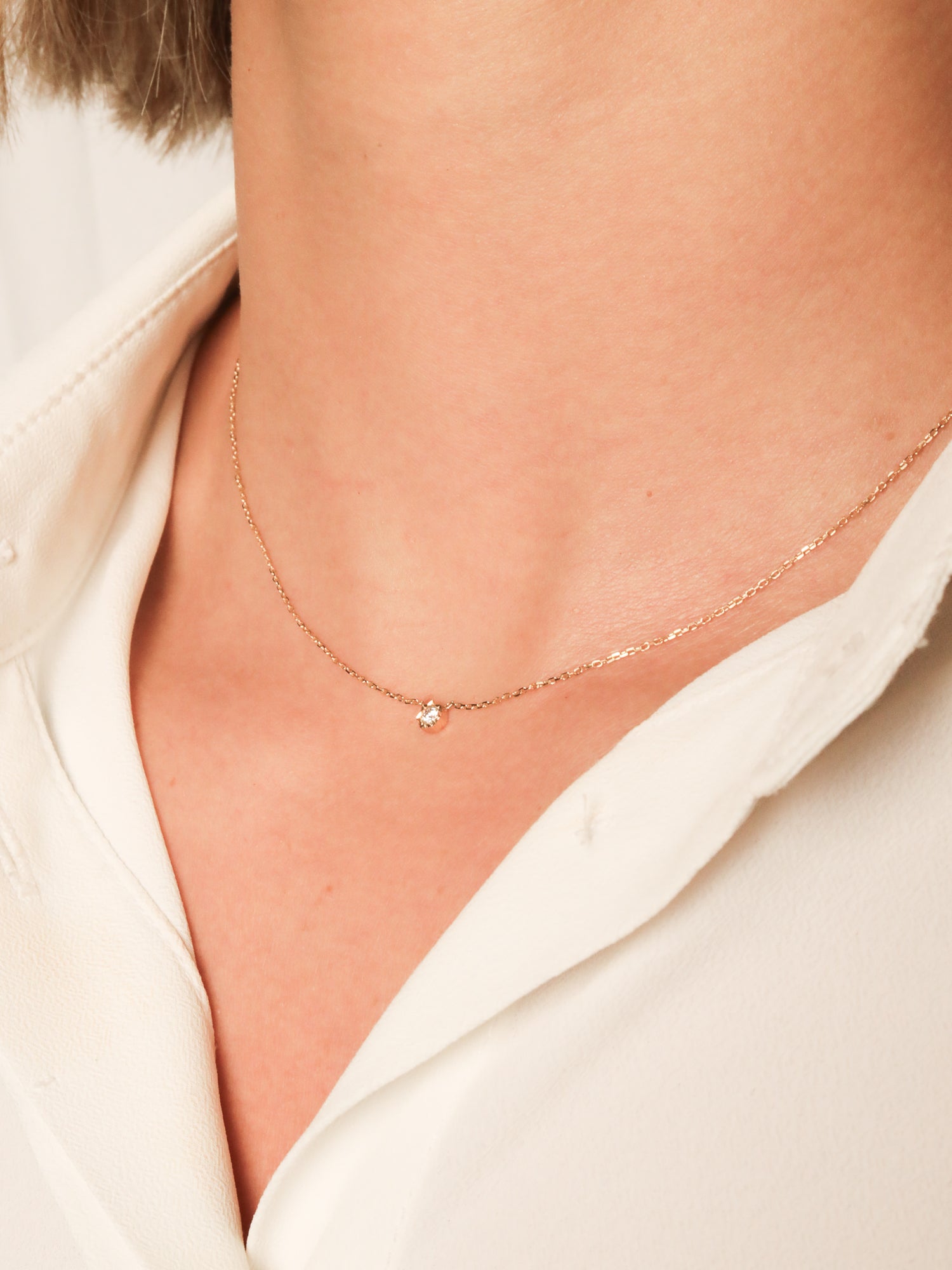 Penjoll Diamond 0,06ct · Or Groc