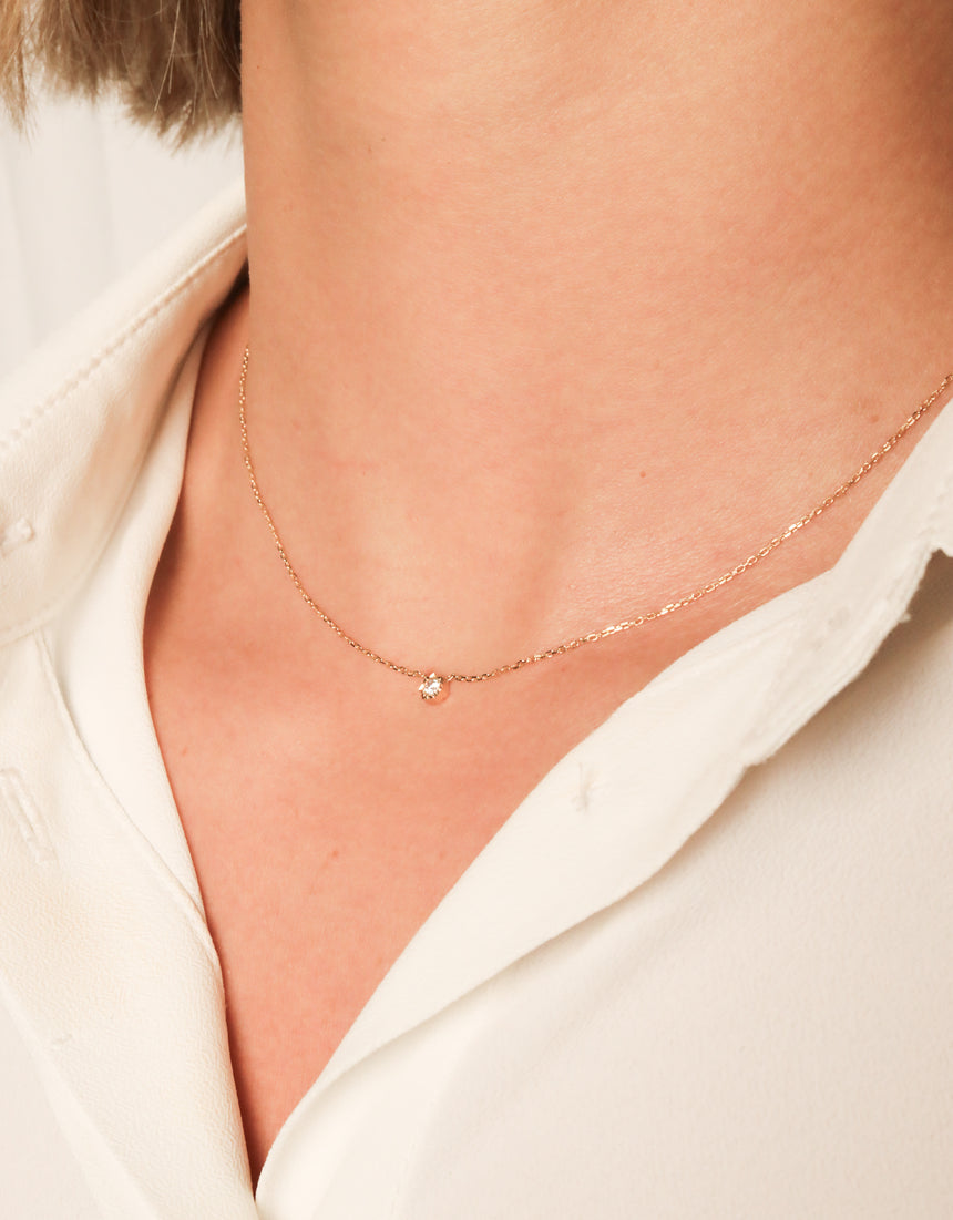 Penjoll Diamond 0,06ct · Or Groc