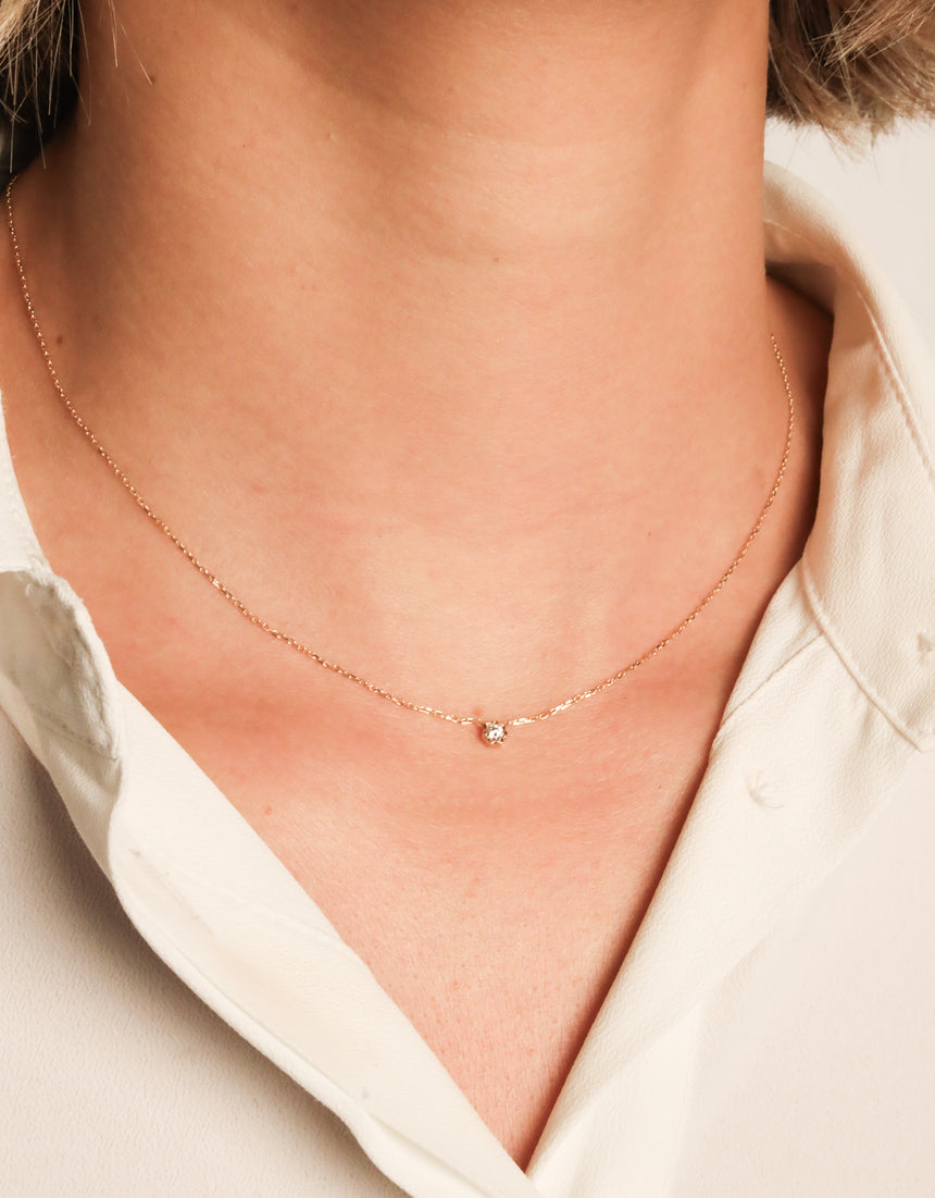 Penjoll Diamond 0,06ct · Or Groc