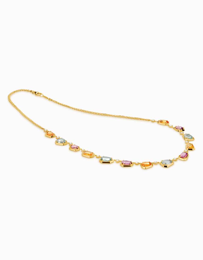 Collar Gallery · Zafiros y Aiguamarinas